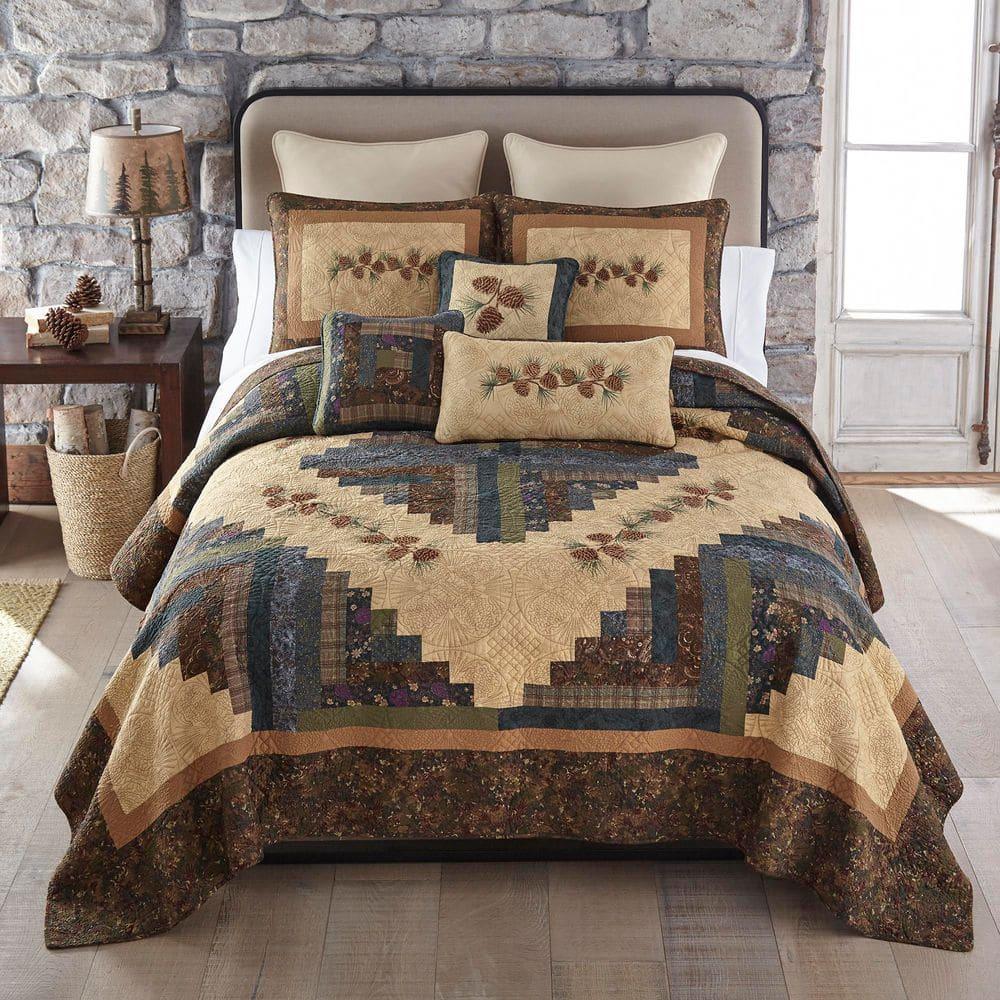 Donna Sharp CabinRaising Pine Cone Quilt