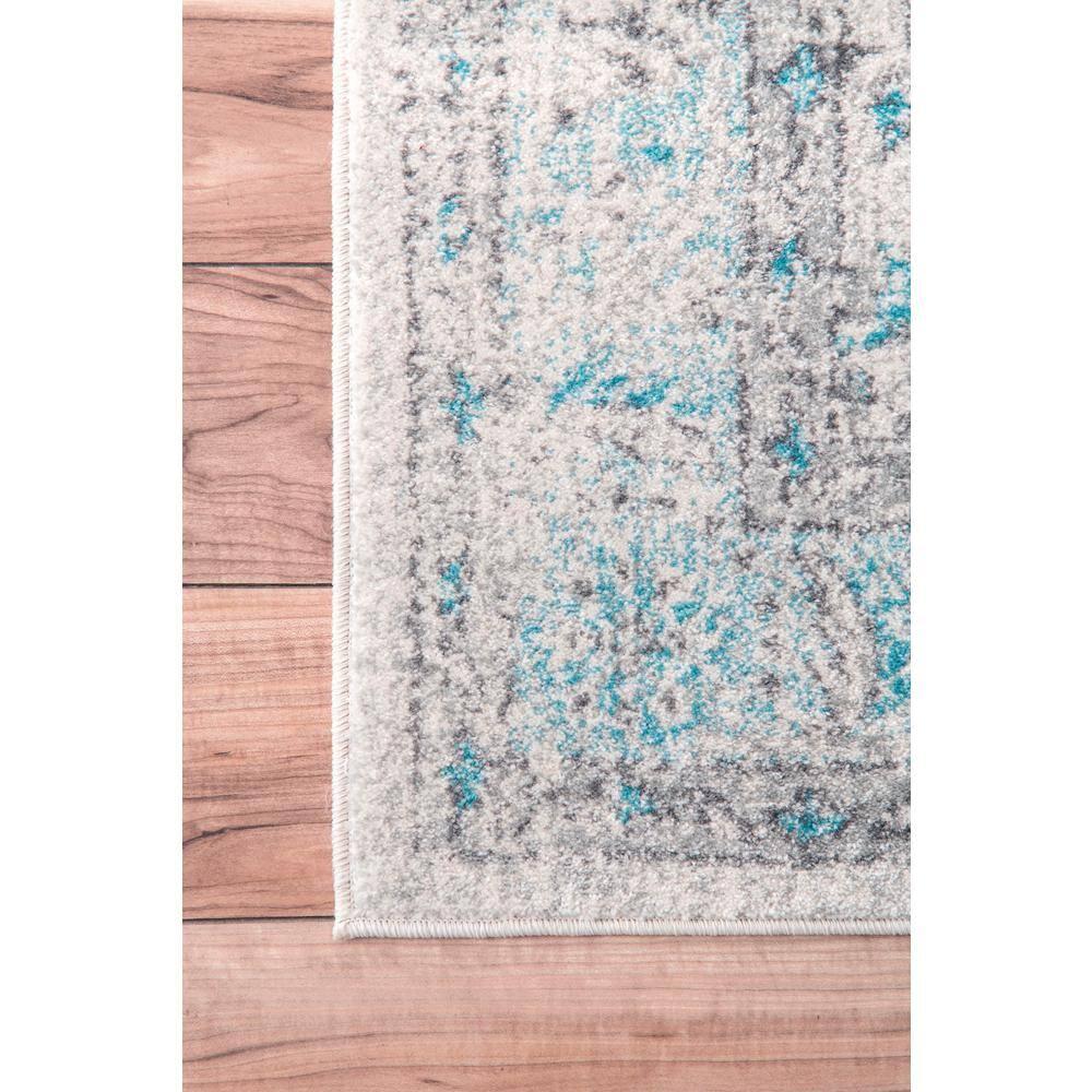 nuLOOM Rio Transitional Farmhouse Area Rug, 10' x 14', Aqua