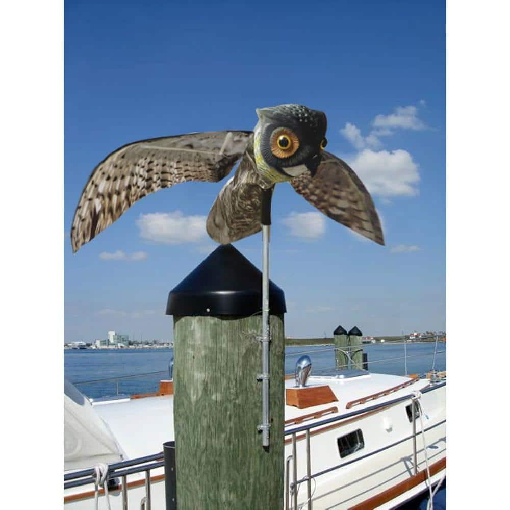 Prowler Owl Decoy - Bird-X: Outdoor Rodent Deterrent, Pest Control Barrier, No Assembly Required