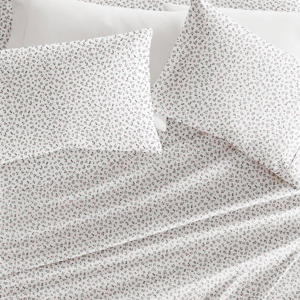 IEnjoy Home 4 Piece Sheet Set Patterned Microfiber Ultra Soft Bedding in Floral Dream