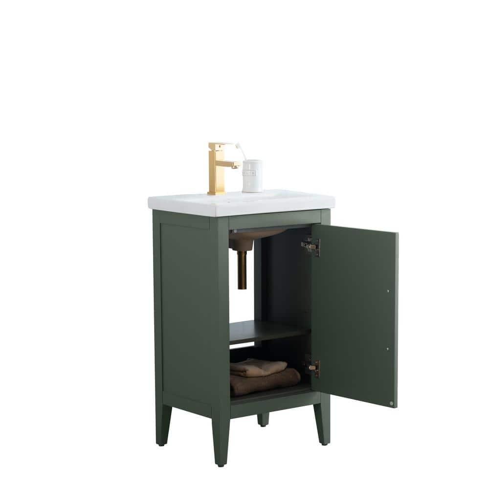 20'' Single Bathroom Vanity with Ceramic Top