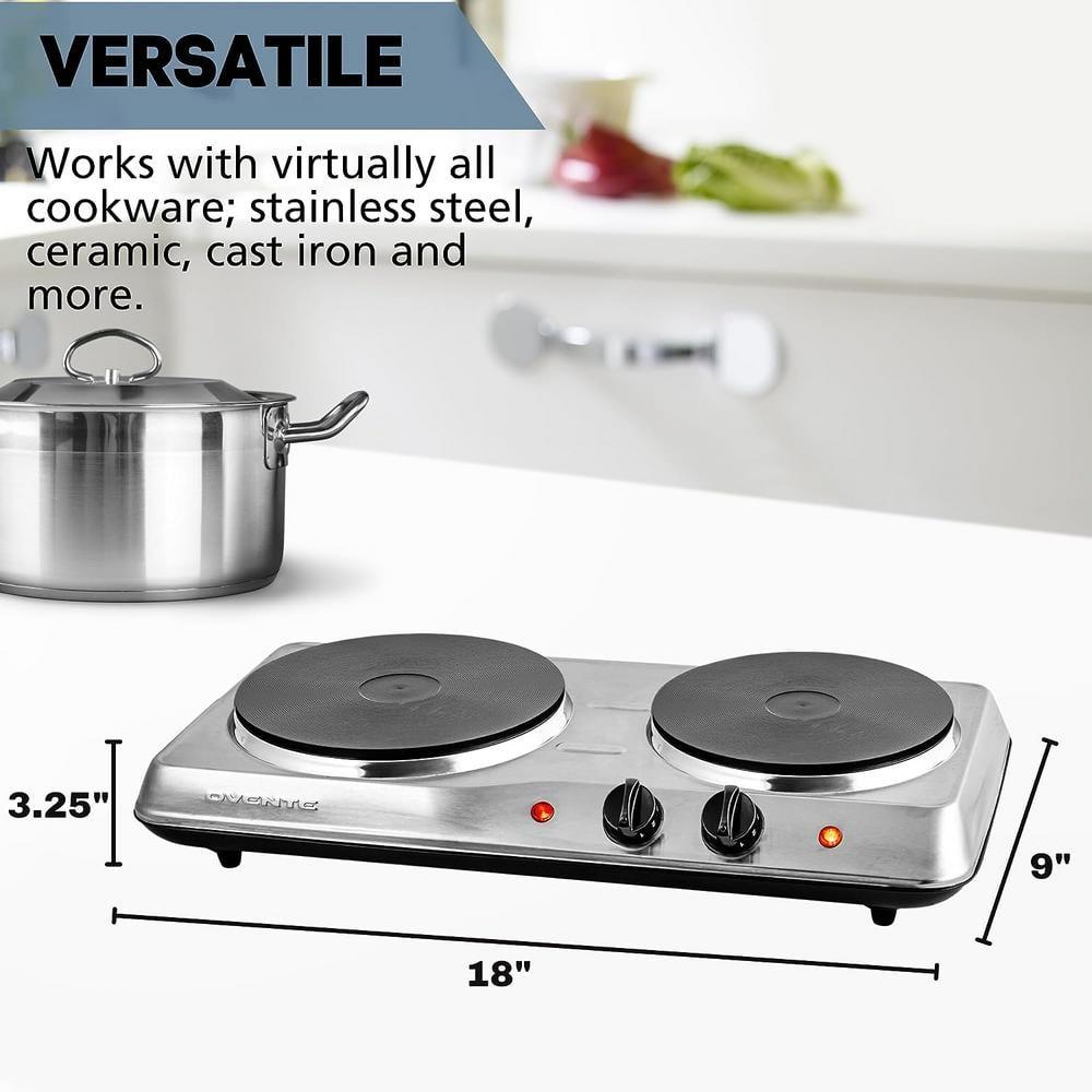 Ovente OVENTE Electric Double Cast Iron Burner