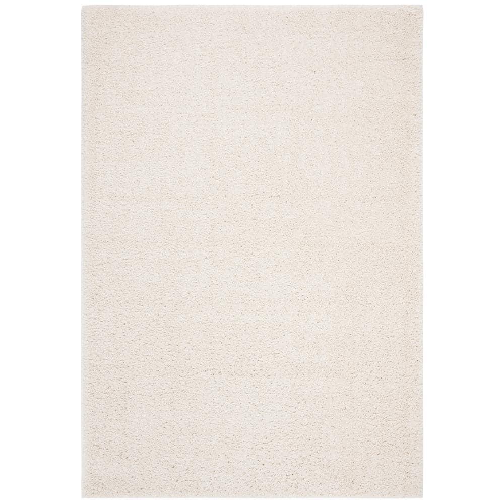 August Shag 900 AUG900 Power Loomed Indoor Area Rug - Ivory - 8'x10' - Safavieh