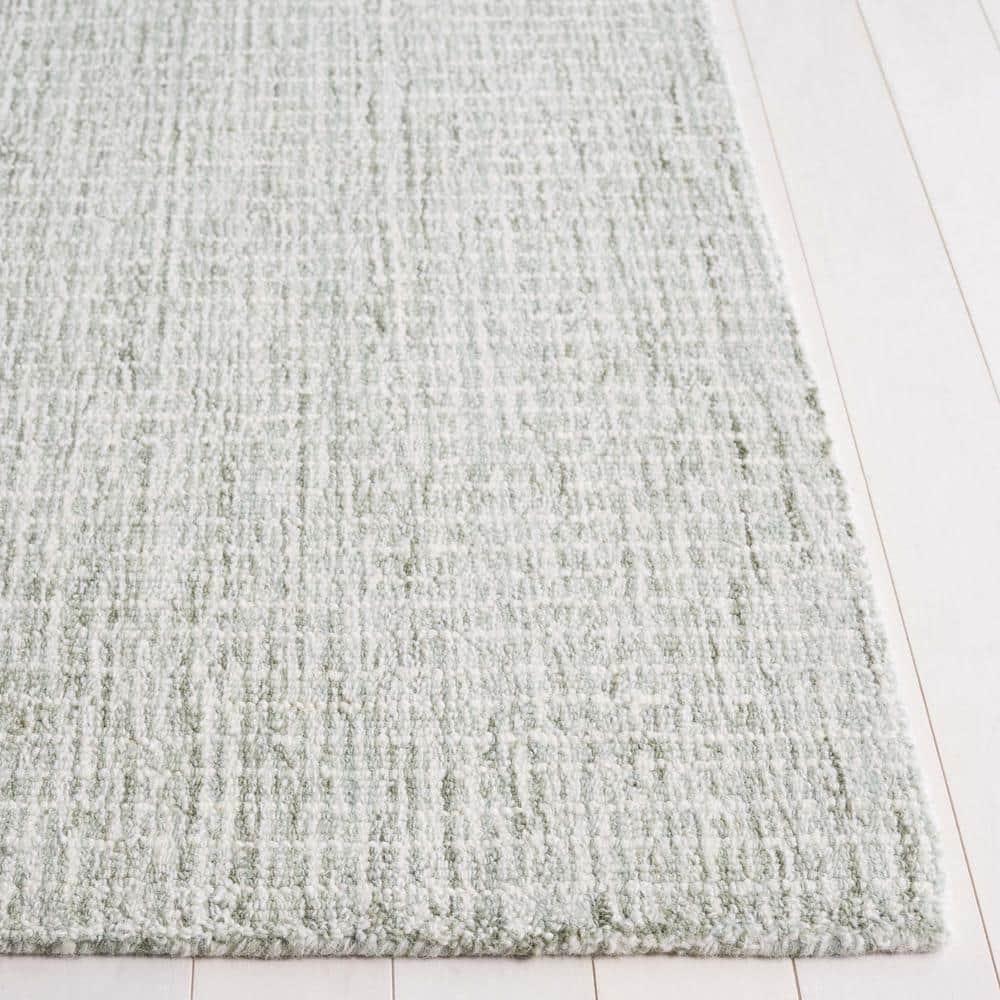 SAFAVIEH Abstract Emely Abstract Wool Area Rug, Sage/Ivory, 5' x 8'