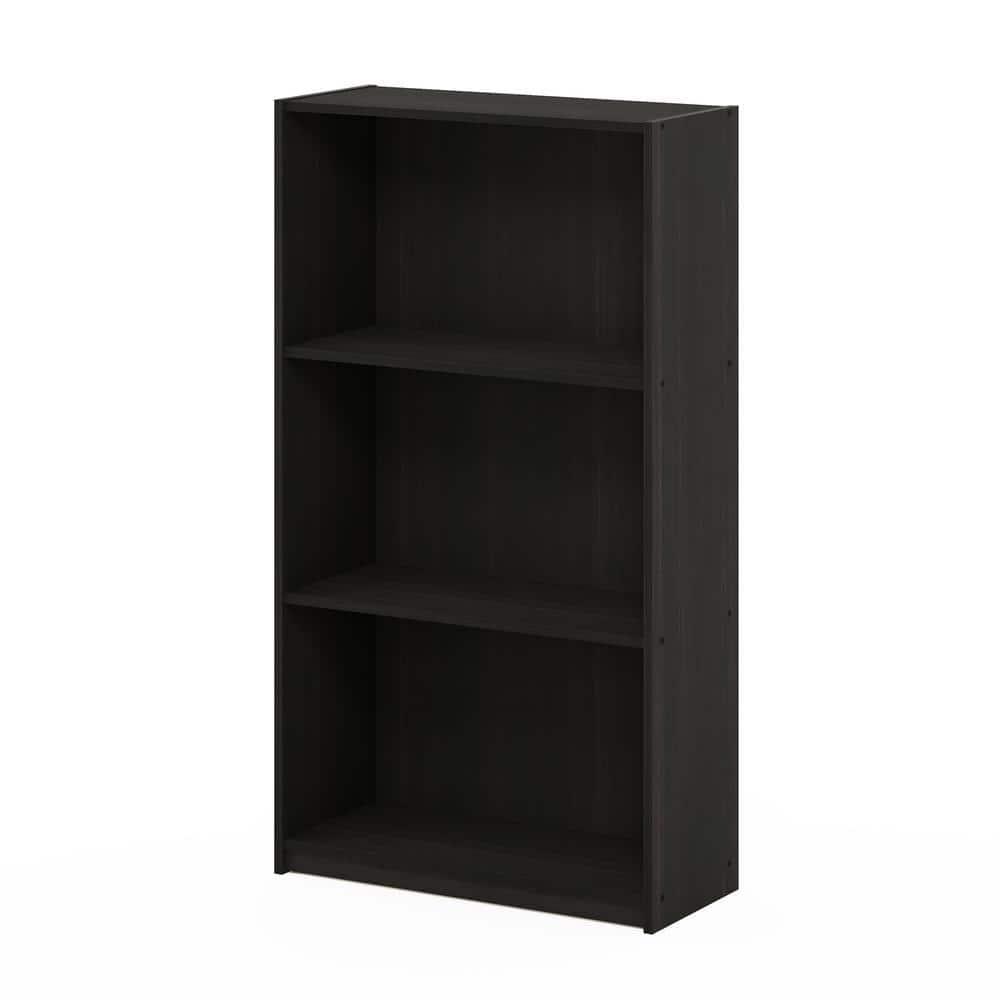 Furinno Easy Assembly 3 Cube Decorative Bookshelf Storage Display Cabinet 3-Tier Multi-functional Open Shelf,Espresso