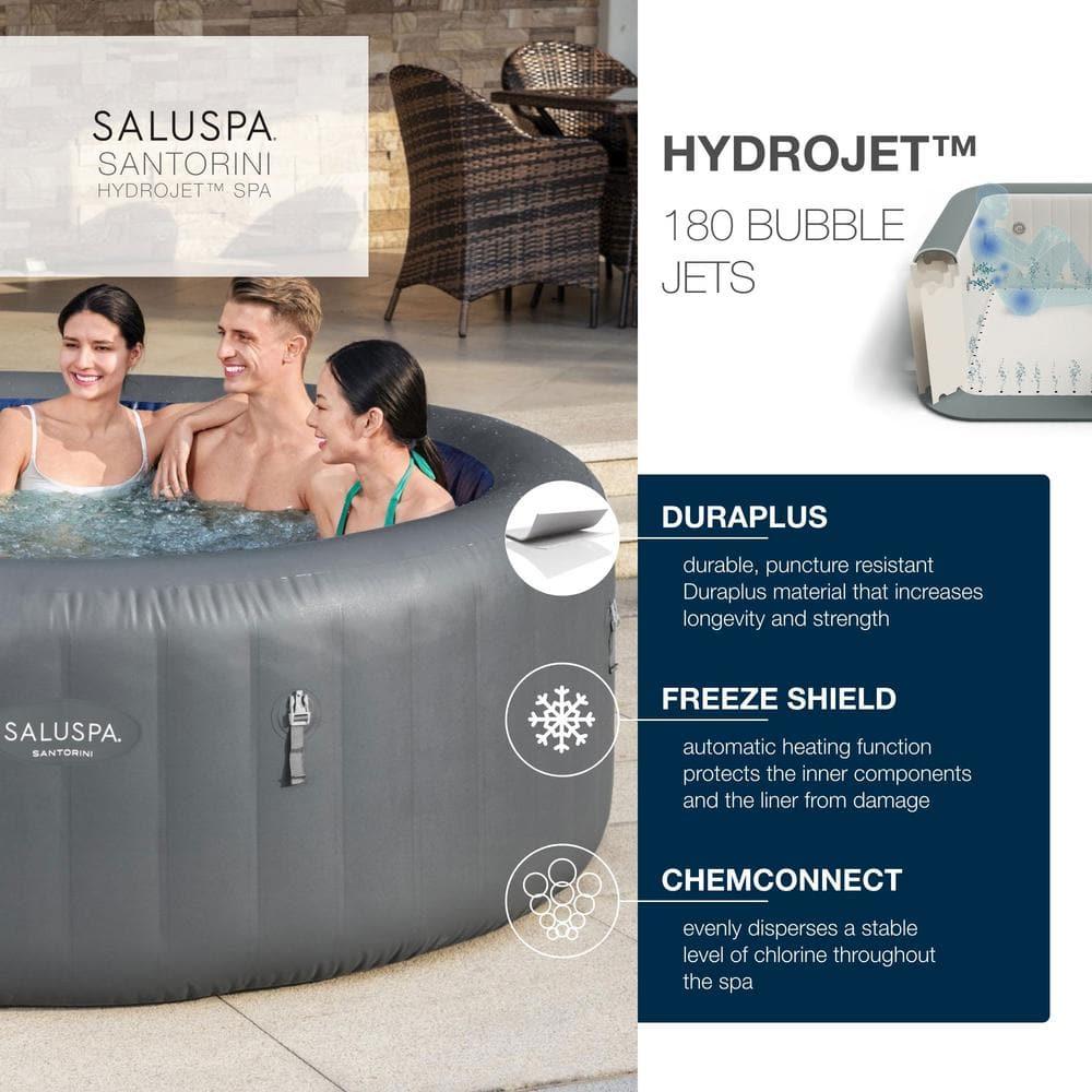 Bestway SaluSpa Santorini HydroJet Hot Tub w/ Pump #P09120