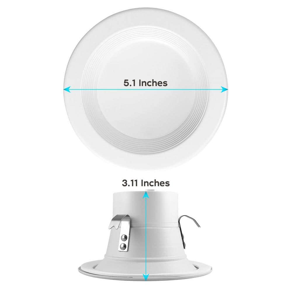 4" High Output Selectable CCT Remodel IC LED Retrofit Recessed Can Light