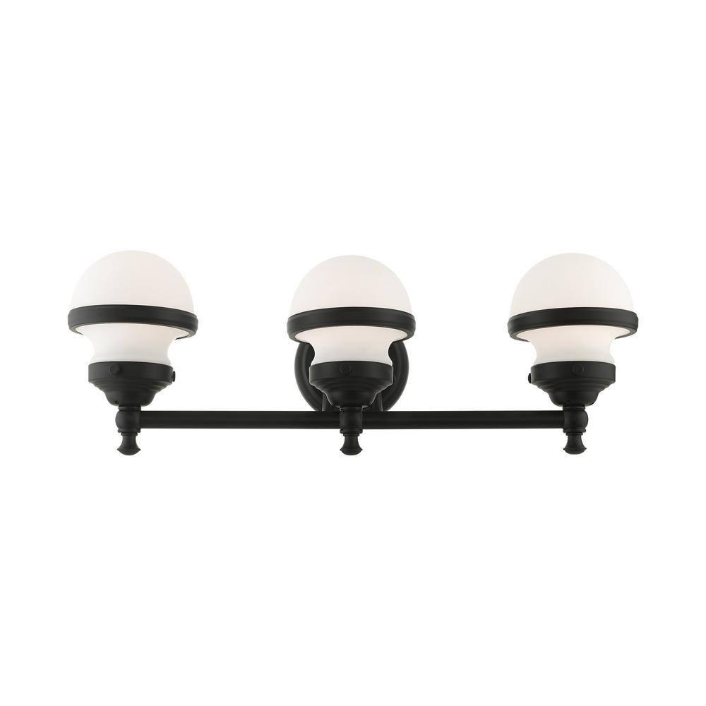 Livex Lighting Oldwick 3 - Light Vanity in  Black