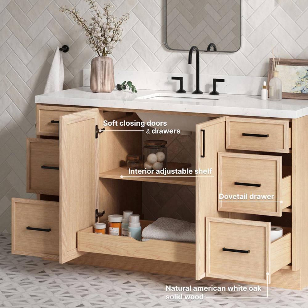 ARIEL Kelley 60 Single Bathroom Vanity Base Only