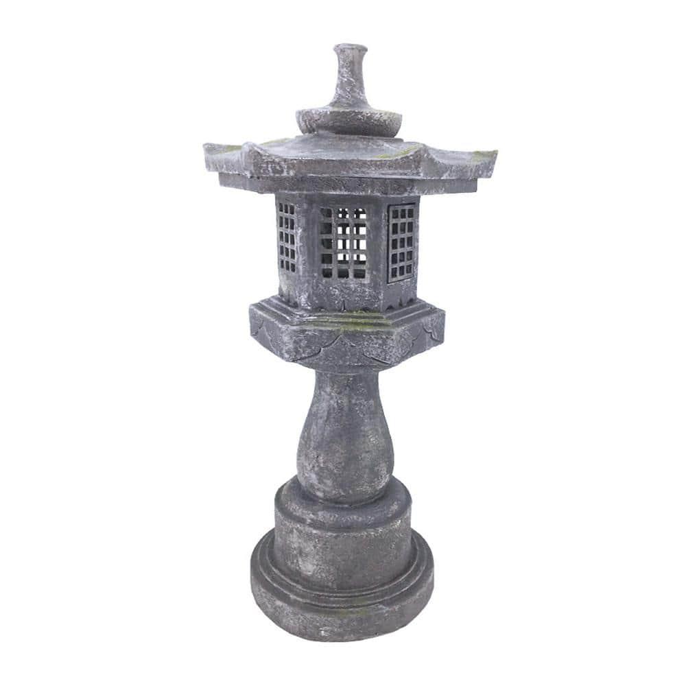 38In Grey Stone Pagoda Lantern