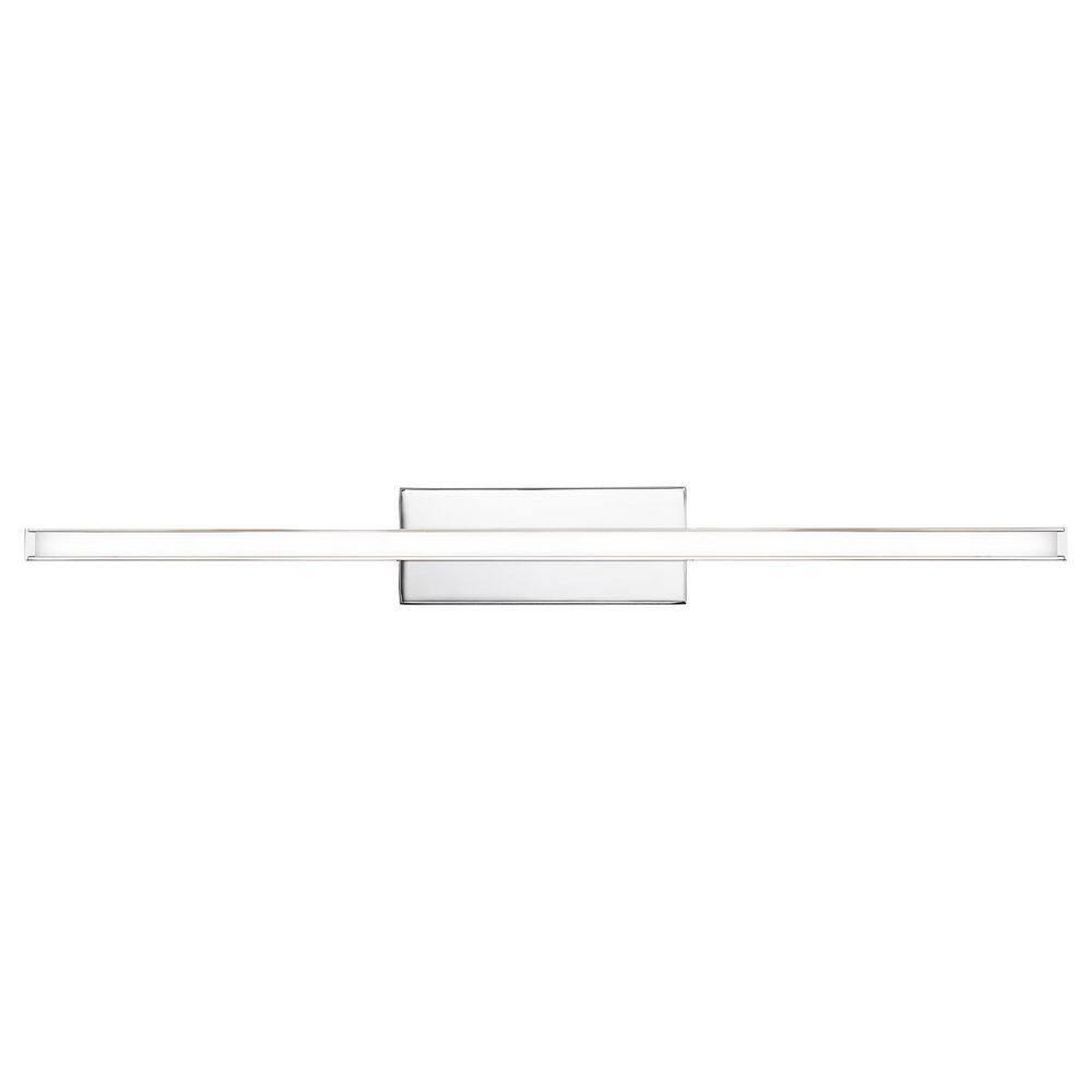 WAC Lighting Parallax 24" LED 3000K Aluminum Bathroom Vanity Light in Chrome