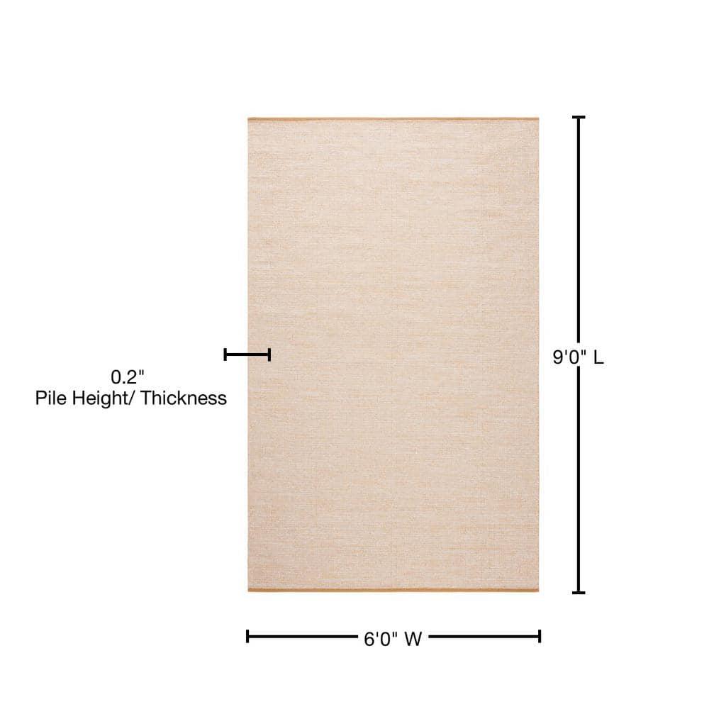 Montauk MTK250 Hand Woven, Flat Weave Indoor Area Rug - Gold - 6'x9' - Safavieh