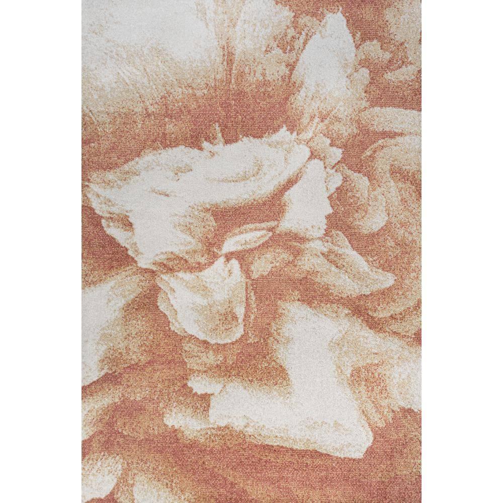 5' x 8' Petalo Abstract Two-Tone Modern Area Rug, Orange/Cream - JONATHAN Y