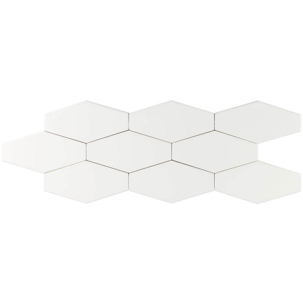 Midland Hexagon 4" x 8" Ceramic Subway Wall Tile (5.38 sq. ft. / box)