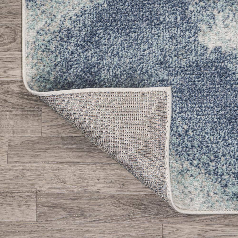 4' x 6' Petalo Abstract Two-Tone Modern Area Rug, Blue/Cream - JONATHAN Y