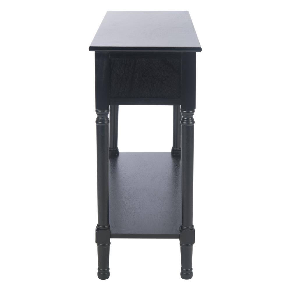 Allura 2 Drawer Console Table - Black - Safavieh