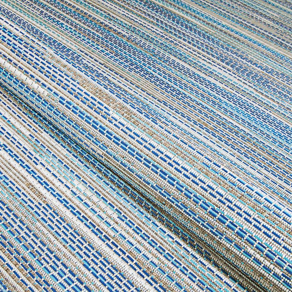Couristan Monaco Alassio Indoor / Outdoor Area Rug, Sand-Azure Blue-Turquoise, 3'9" x 5'5"