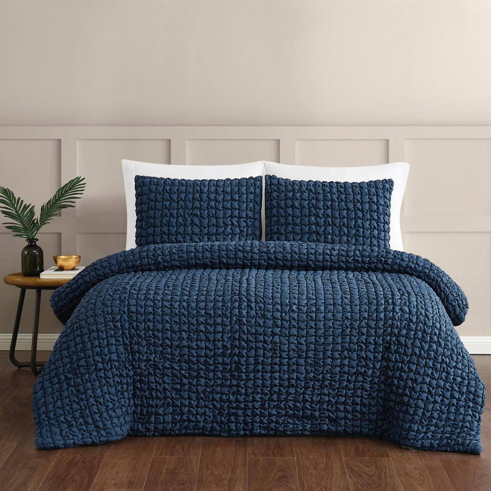 Christian Siriano NY Textured Puff Comforter Set