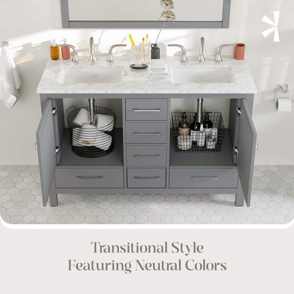 Eviva London 48" Double Bathroom Vanity