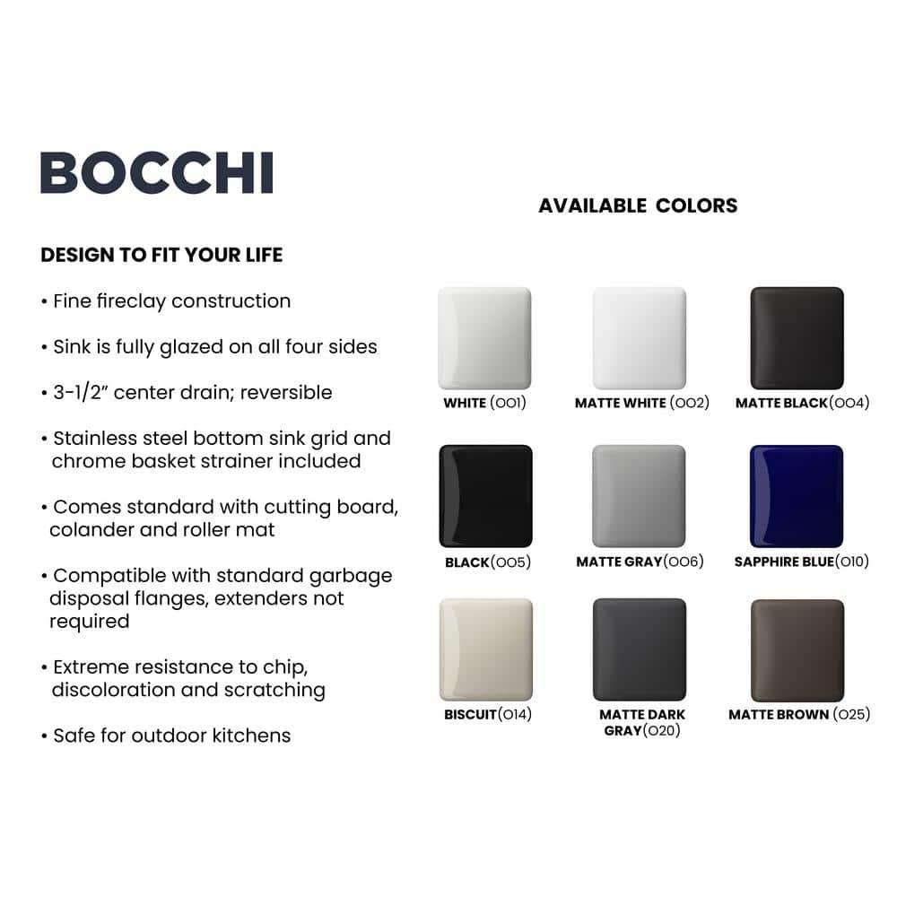 Contempo 33'' L Farmhouse Apron-Front Fireclay Kitchen Sink