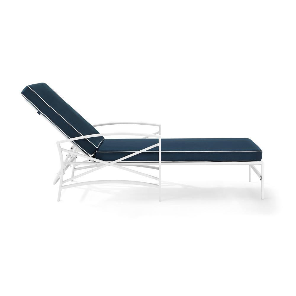 Tarpley Outdoor Steel Chaise Lounge
