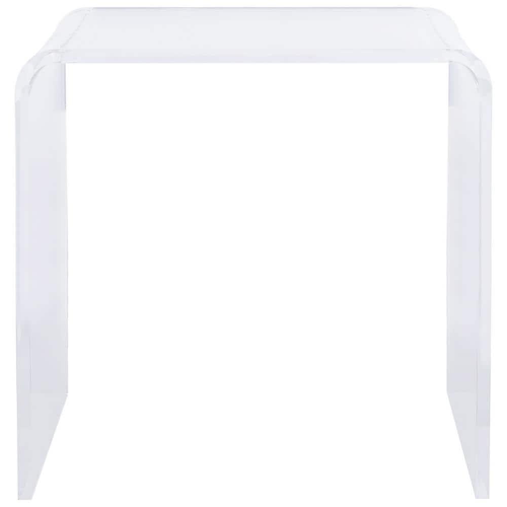Pryor Acrylic Side Table - Clear - Safavieh.