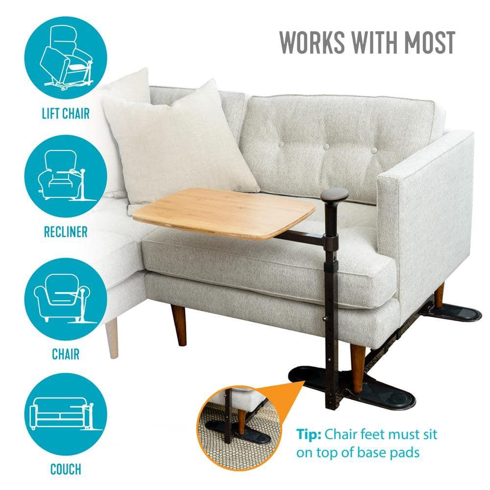 Stander Omni Tray, Adjustable Swivel TV Table with Stand Assist Handle