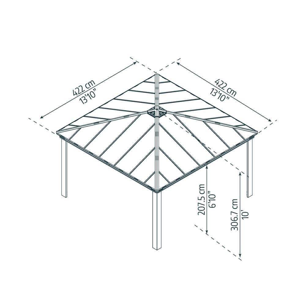 Palram - Canopia Colorado 14' x 14' Carport