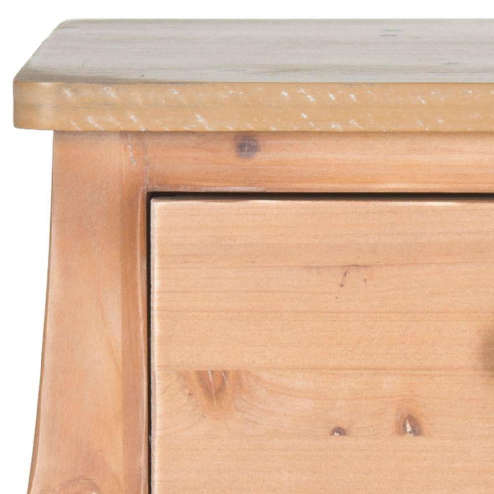 Thelma End Table - AMH6619C - Honey Natural - Safavieh Couture