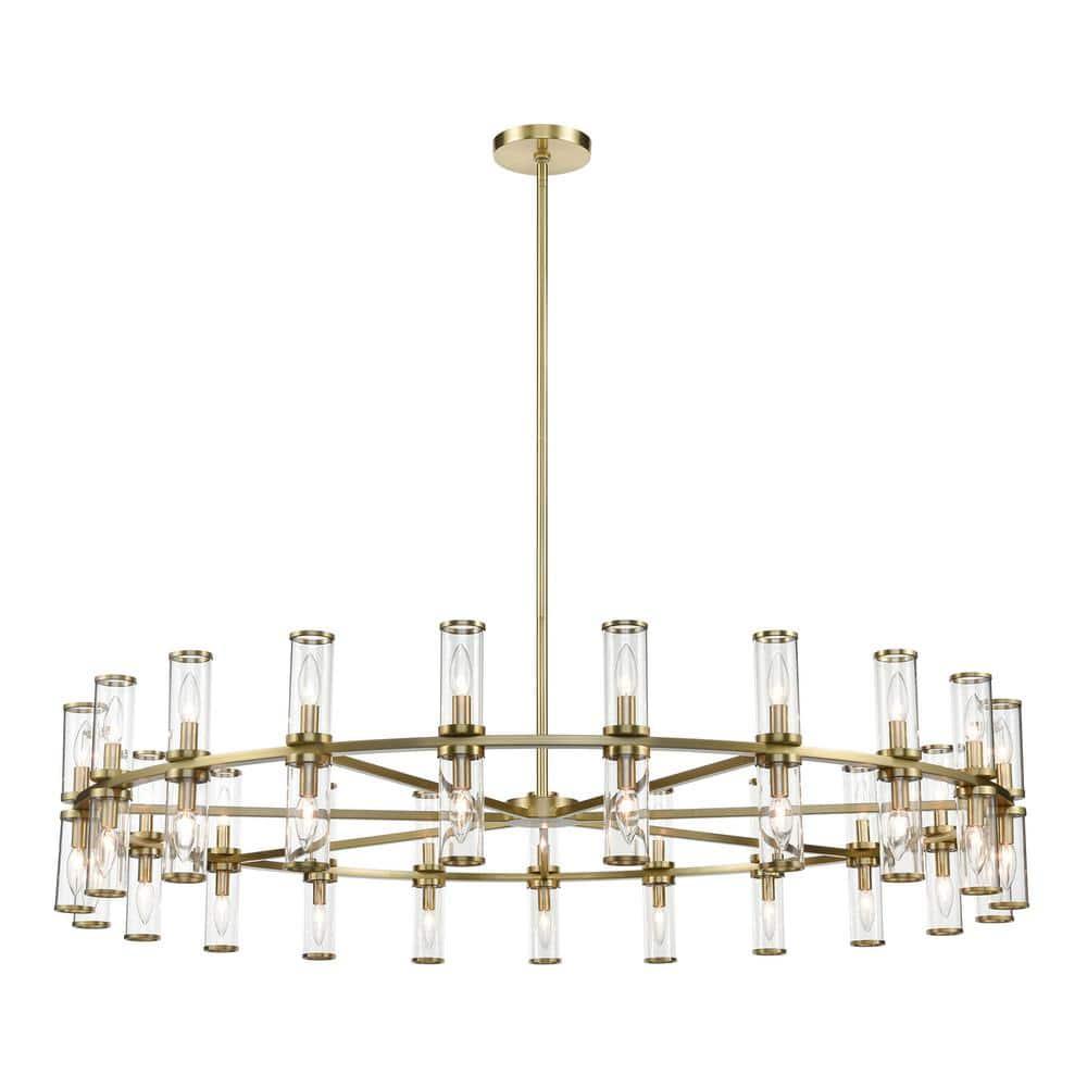 Revolve 42 - Light Dimmable Wagon Wheel Chandelier