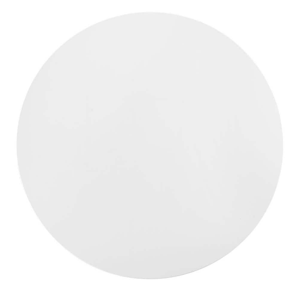 Modway Lippa 54" Round Modern Wood Top Dining Table in White