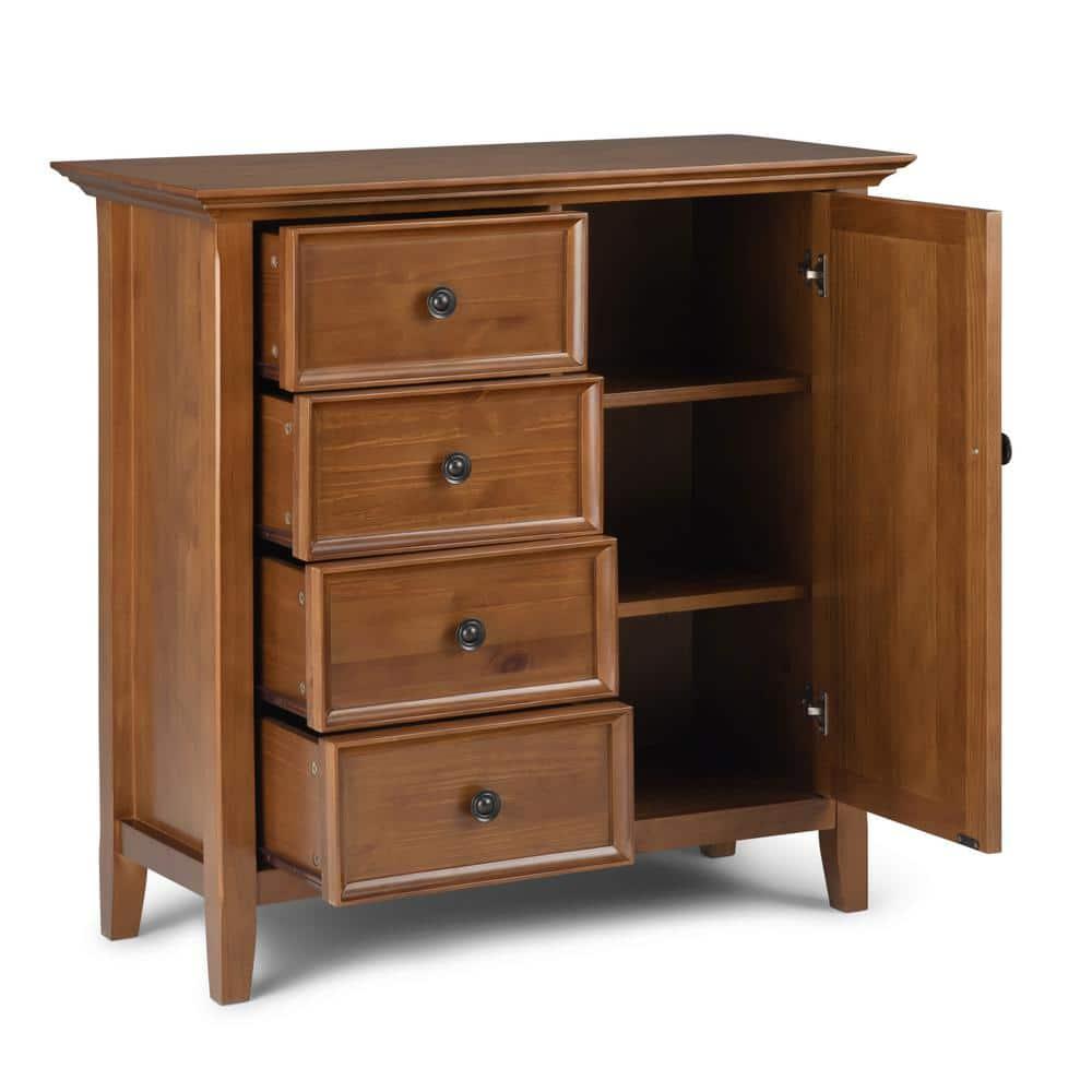 Simpli Home Amherst Solid Wood Accent Cabinet