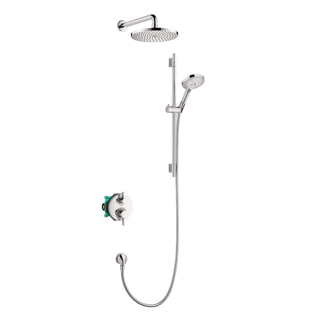 Raindance Thermostatic Complete Shower System with Rough-in Valve