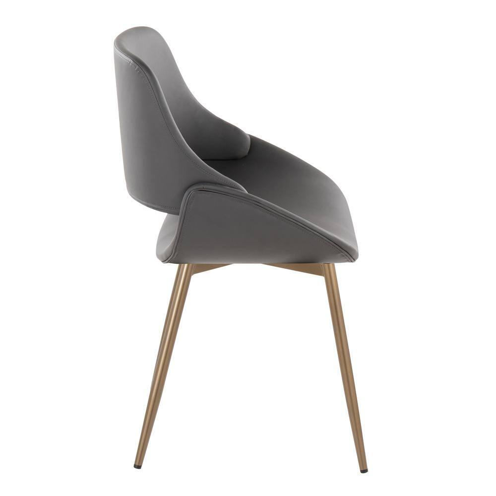 19.25'' H Faux Leather Upholstered Side Chair