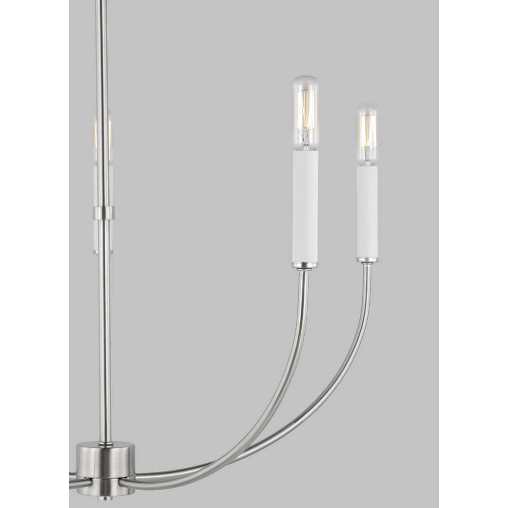 Greenwich 5-Light Brushed Nickel Candle Chandelier
