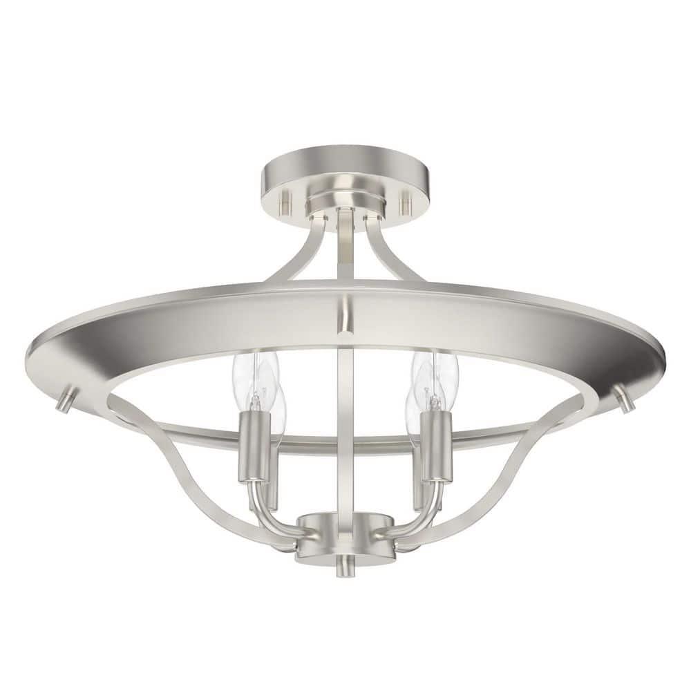 Hunter Fan Perch Point 4 Light Semi Flush Mount