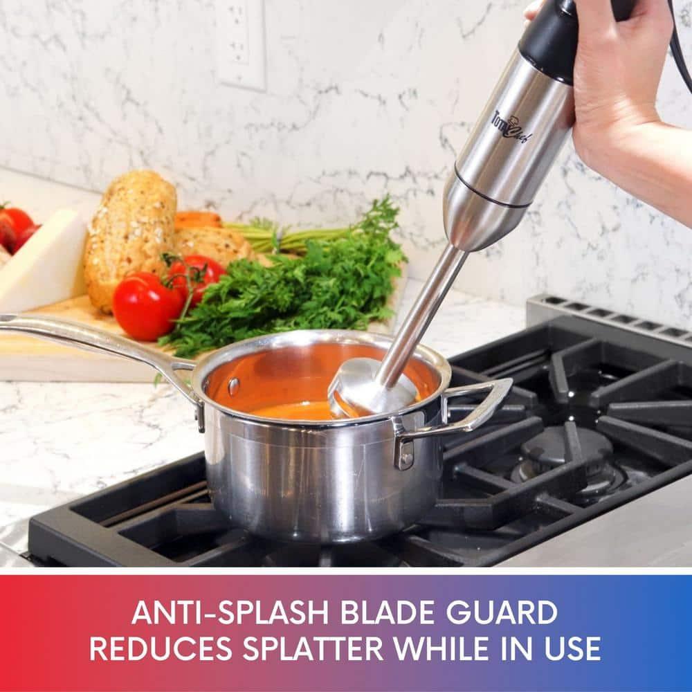 Total Chef Total Chef Variable Speed Immersion Hand Blender with Turbo Boost, 225 Watts