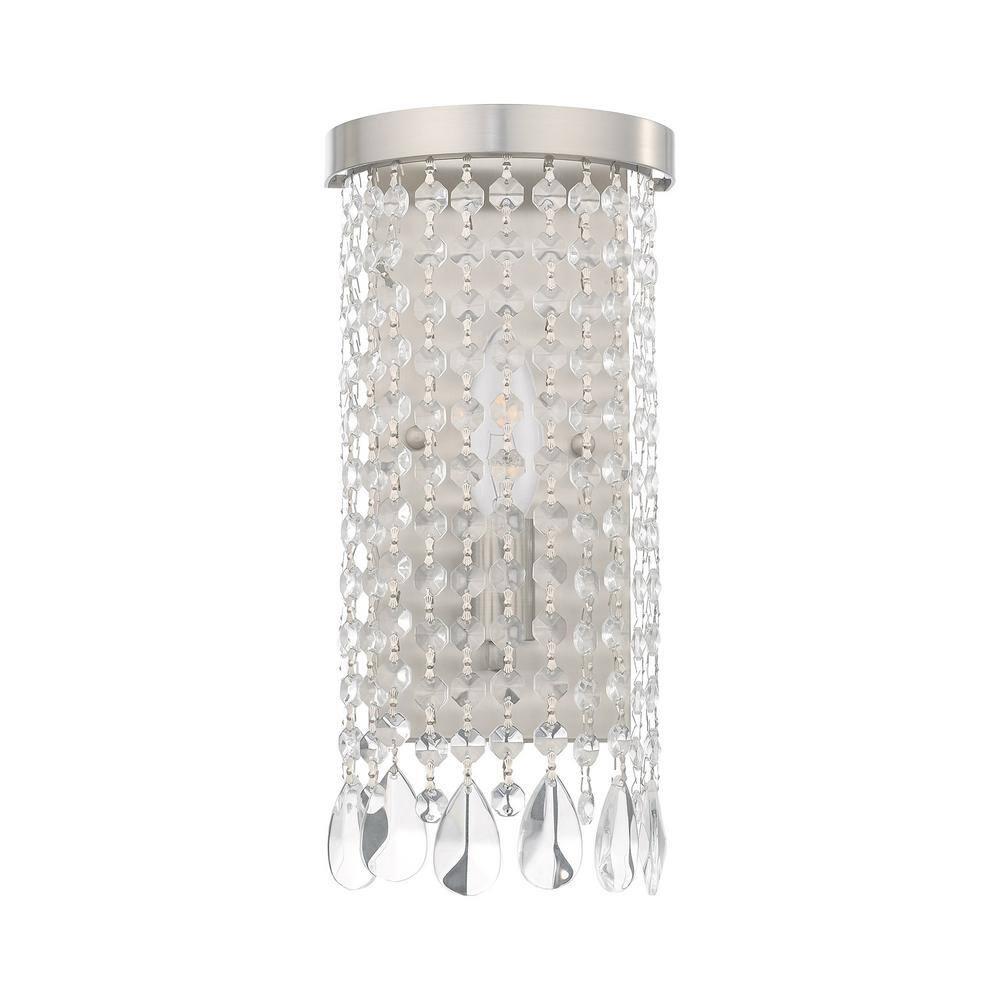 Livex Lighting Elizabeth 1 - Light Wall Light in  Brushed Nickel