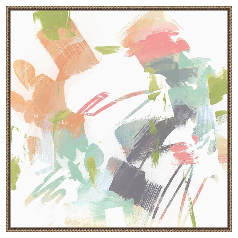 Amanti Art 30"x30" Capricho II by June Erica Vess Framed Canvas Wall Art Print