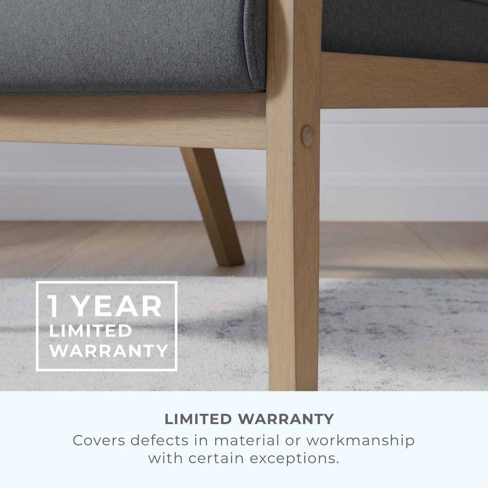 Lara Exposed Arm Accent Chair Charcoal - Brookside Home