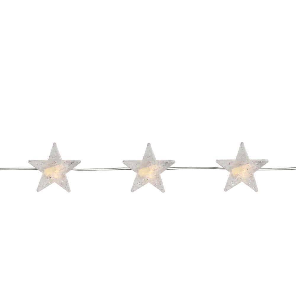 Northlight 20ct Star LED Micro Fairy Christmas Lights Warm White - 6' Copper Wire