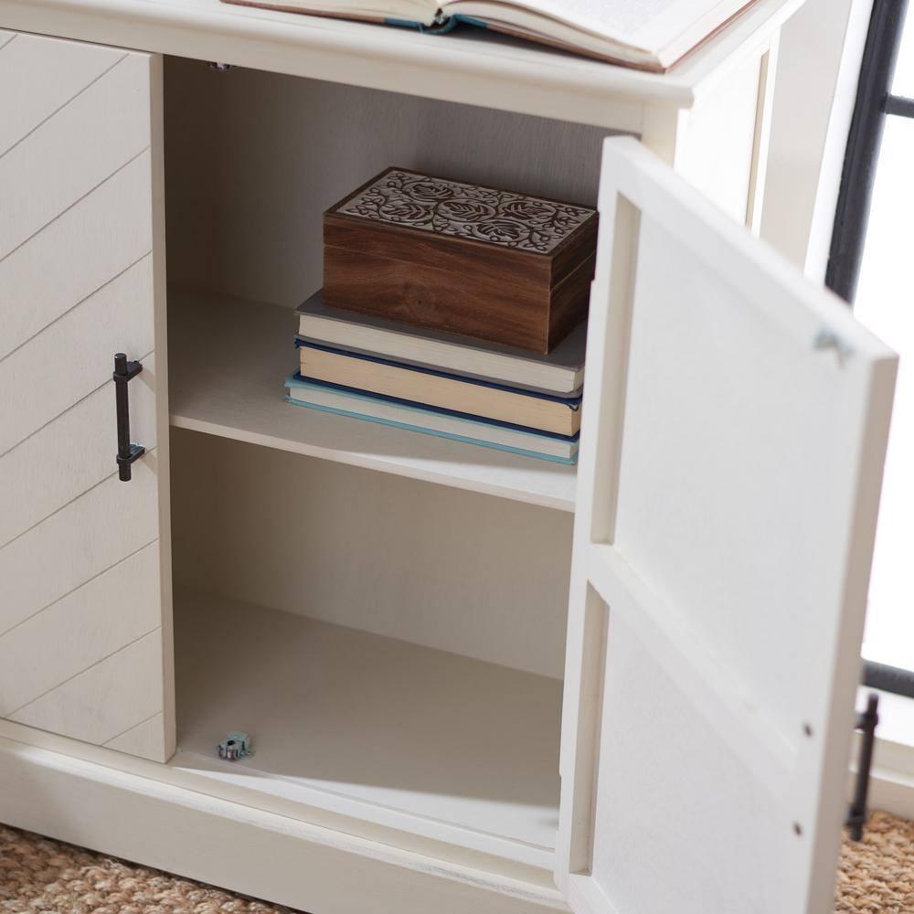 Peyton 2 Door Sideboard - Distressed White - Safavieh