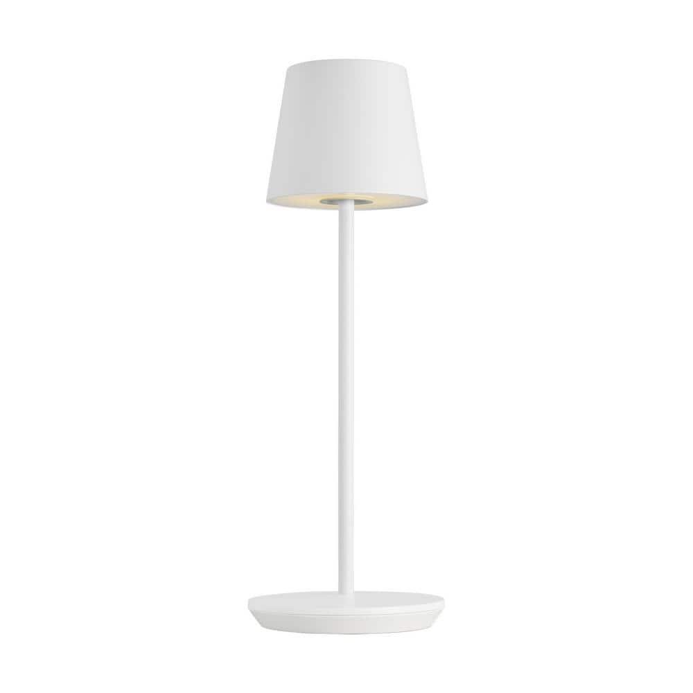 Carla Cordless Table Lamp - White / Small