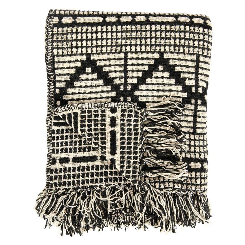 Bloomingville Hand Woven Throw Blanket