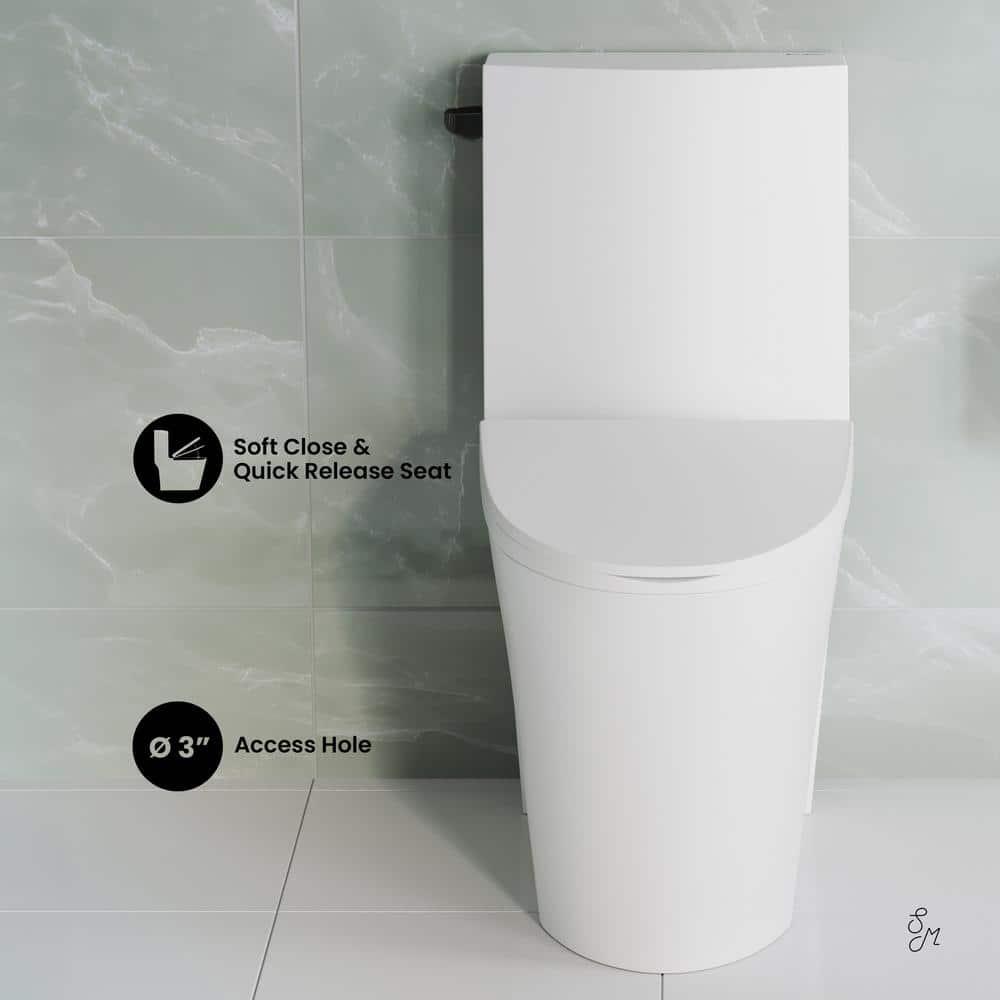 St. Tropez One Piece Elongated Toilet Dual Vortex Flush