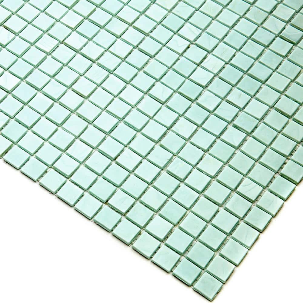 Skosh 0.6" x 0.6" Glass Grid Mosaic Wall & Floor Tile