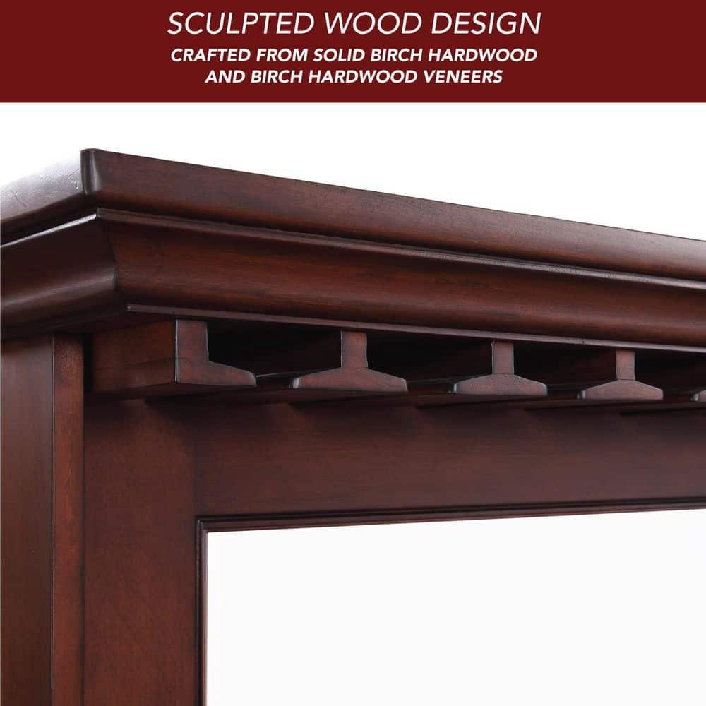 Hathaway Seville Back Bar Mirror - Walnut