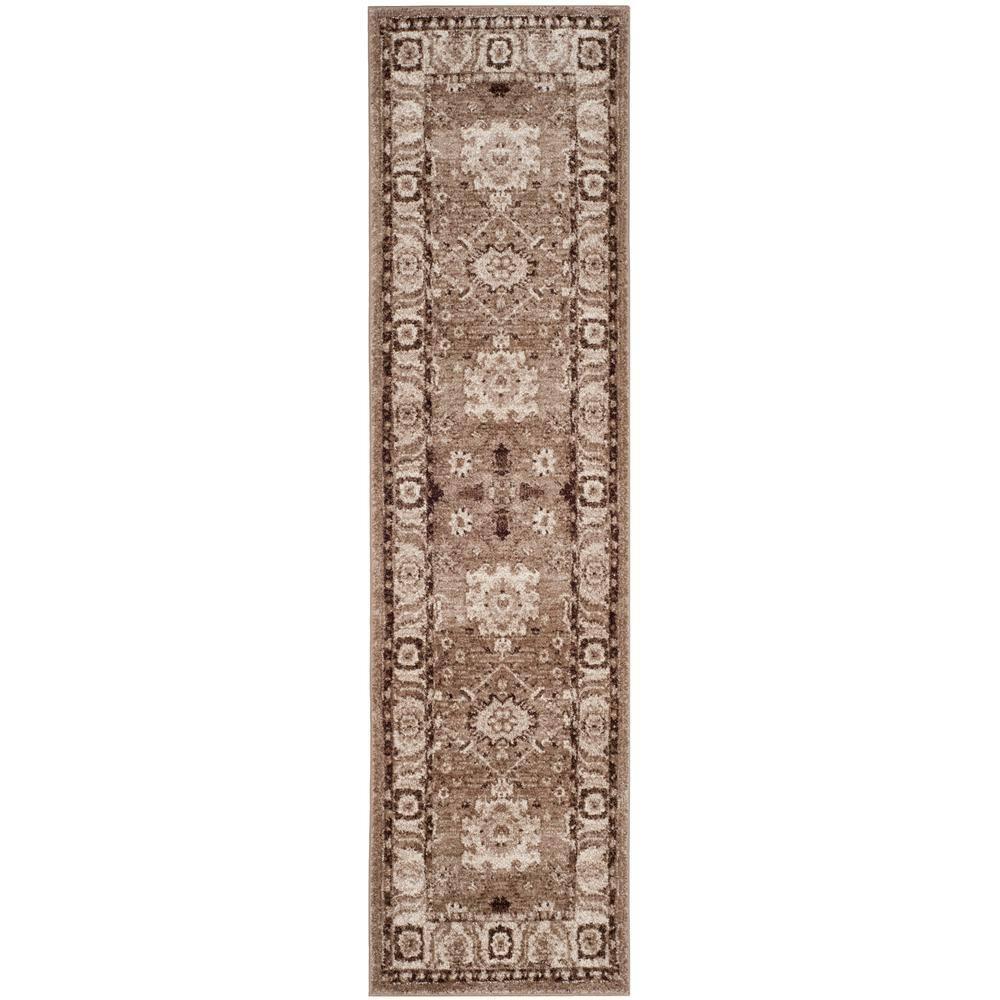 Vintage Hamadan VTH214 Power Loomed Indoor Runner Rug - Taupe - 2'3"x10' - Safavieh