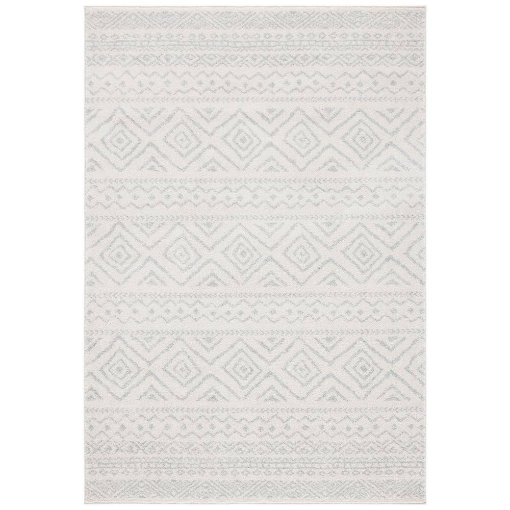 Tulum TUL267 Power Loomed Indoor Area Rug - Ivory/Light Grey - 6'x9' - Safavieh