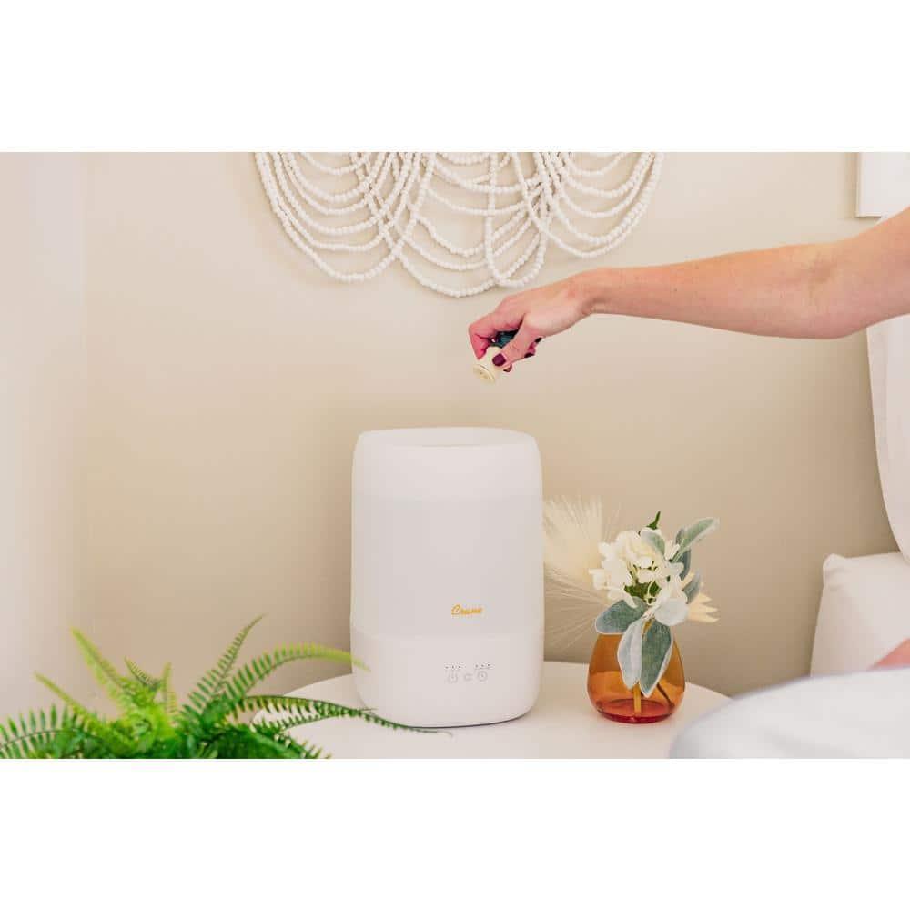 Crane USA Top Fill Cool Mist Humidifier - 1 Gallon with Sleep Support Light & Essential Oil Tray